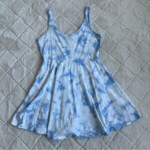Victoria's Secret PINK | Blue Tie Dye Skater Dress | Size Medium